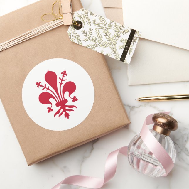 Pegatina con bandera de Florencia, Italia (Regalar)