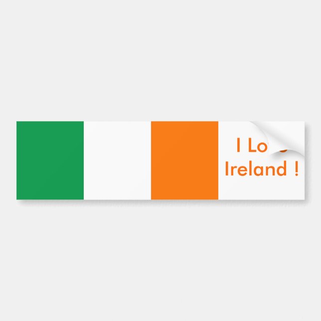 Pegatina con bandera de Irlanda (Frente)