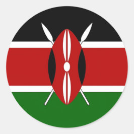 Pegatina con bandera de Kenia
