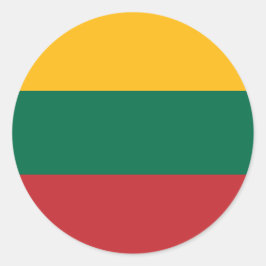 Pegatina con bandera de Lituania