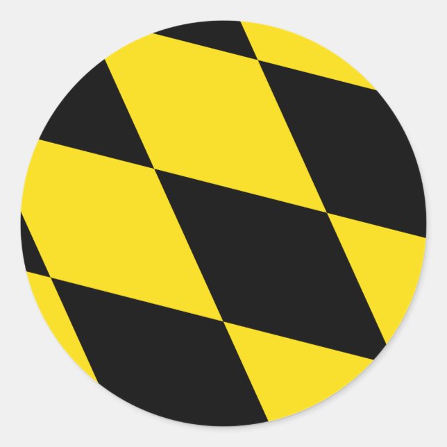 Pegatina con bandera de Múnich, Alemania (Anverso)