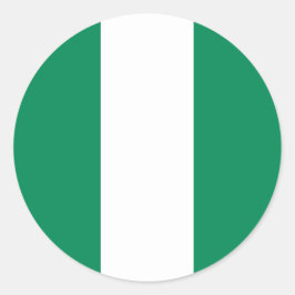 Pegatina con bandera de Nigeria