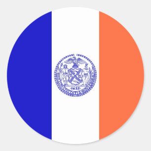 Pegatina con bandera de Nueva York