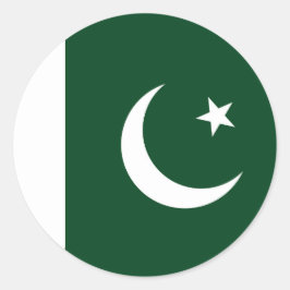 Pegatina con bandera de Pakistán