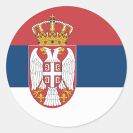 Pegatina con bandera de Serbia