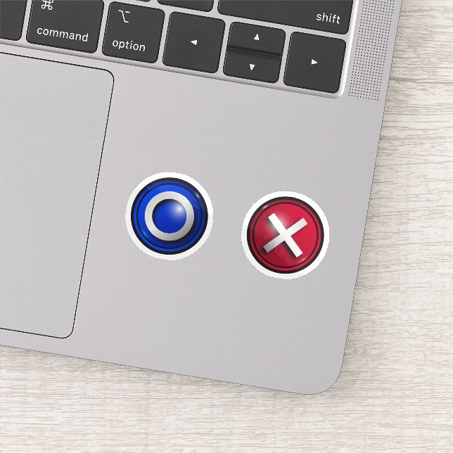 Pegatina con botones de votación de juego (Detalle)