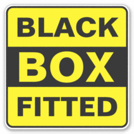 Pegatina con caja negra (Rótulo de coche)