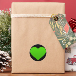 pegatina con corazón verde