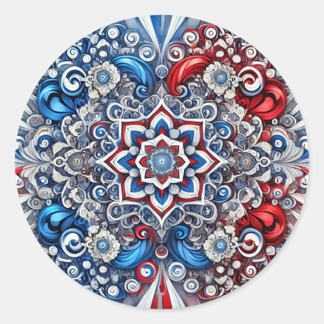 Pegatina con diseño de colores franceses (Anverso)