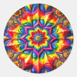 Pegatina con diseño de colores LGBTQ