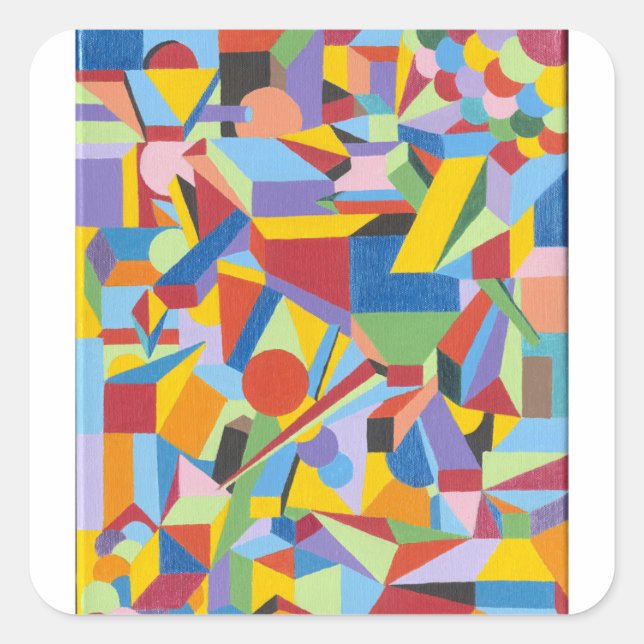 Pegatina con diseño de pintura Bella Artes origina (Anverso)