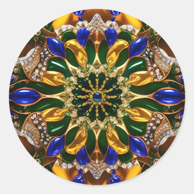 Pegatina con el diseño de colores de Brasil (Anverso)