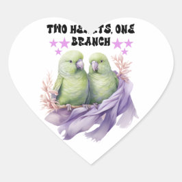 pegatina con forma de corazón