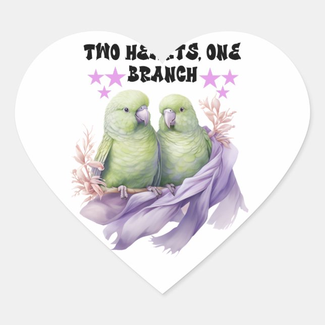 pegatina con forma de corazón (Anverso)