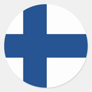 Pegatina con la bandera de Finlandia