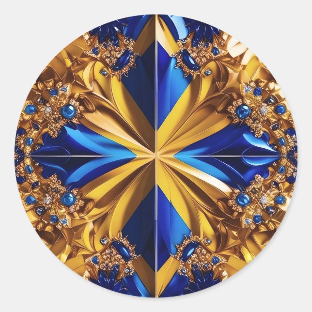 Pegatina con Suecia Colors Design (Anverso)