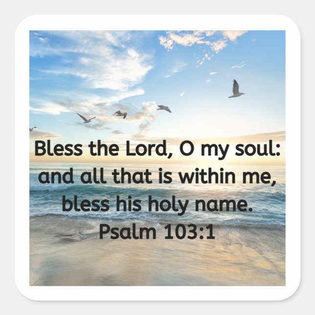 Pegatina con tema de la biblia (Anverso)