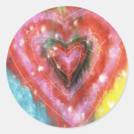 Pegatina con un corazón adorable