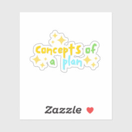 Pegatina Conceptos de un plan