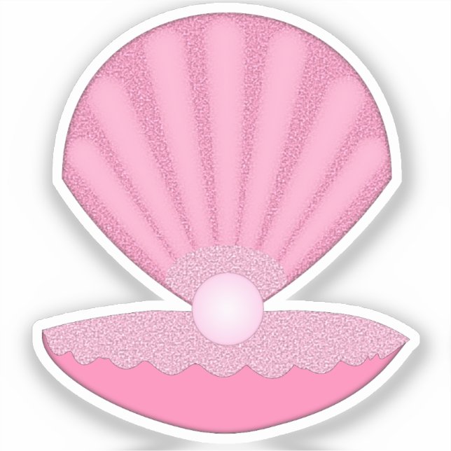 Pegatina Concha de ostión y Pearl (Anverso)