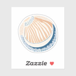 Pegatina Concha | Hermosa cubierta oceánica