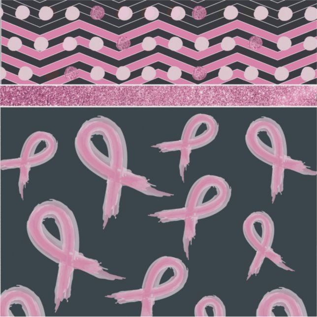 Pegatina Conciencia sobre el cáncer de mama (Anverso)