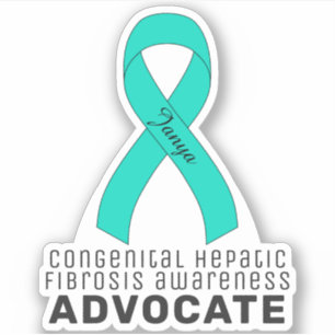 Pegatina Conciencia sobre la Fibrosis Hepática Congénita