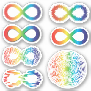 Pegatina Conciencia sobre la neurodiversidad   Aceptación d