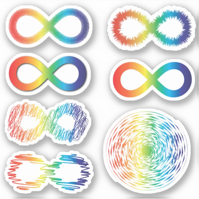 Pegatina Conciencia sobre la neurodiversidad | Aceptación d (Anverso)