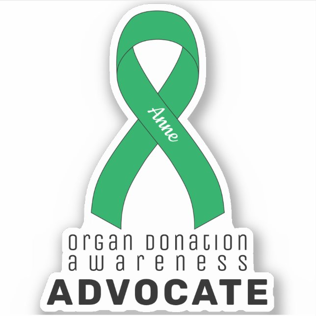 Pegatina Concienciación sobre donación de órganos Defensora (Anverso)