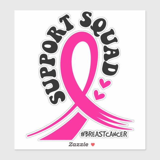 Pegatina Concienciación sobre el cáncer de mama Servicios m (Hoja)