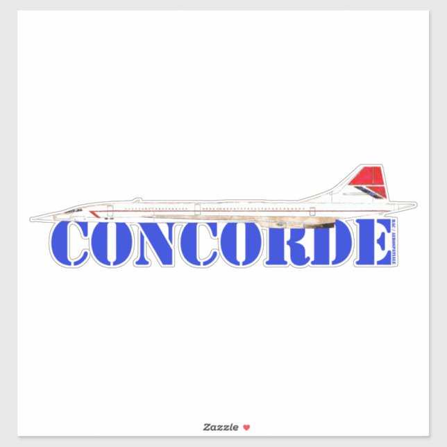 Pegatina Concordar Jet con texto azul negrita (Hoja)