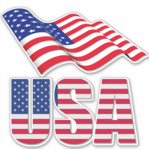 Pegatina Concurso de Bandera Nacional de Estados Unidos