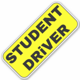 Pegatina Conductor Estudiante