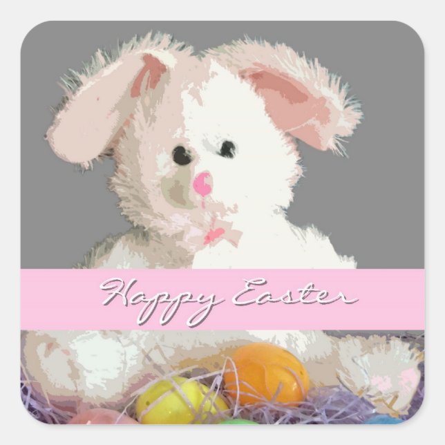 Pegatina - Conejito de oreja con disquete (Anverso)