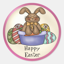 Pegatina conejito de Pascua de Chocolate