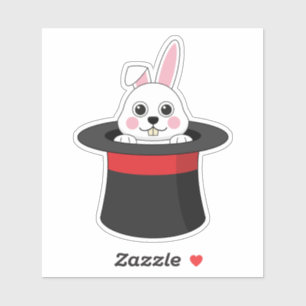 Pegatina Conejito en Gorra del asistente