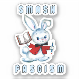 Pegatina Conejito retro lindo - Fascismo malogrado