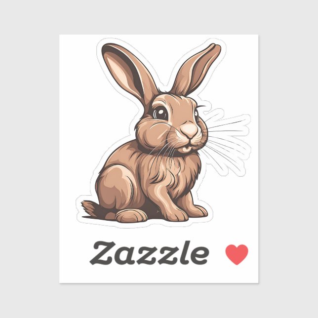 Pegatina Conejo (Hoja)
