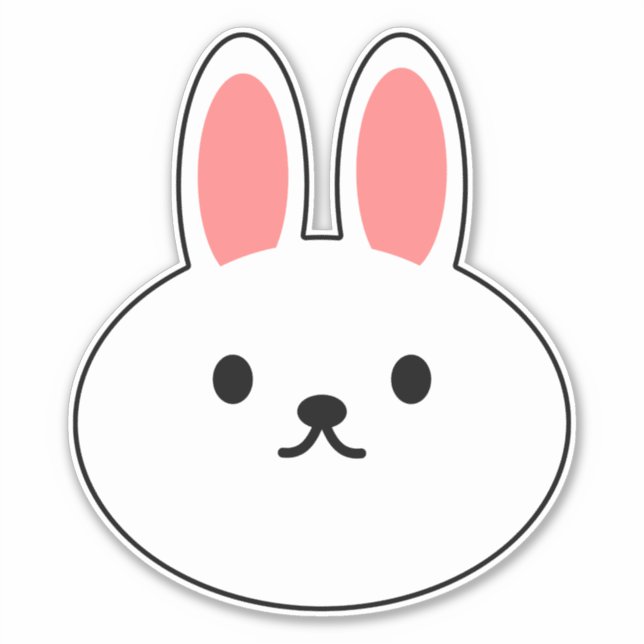 Pegatina Conejo Bunny  (Anverso)