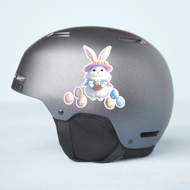 Pegatina Conejo Cute Easter 01 (Lado del casco)