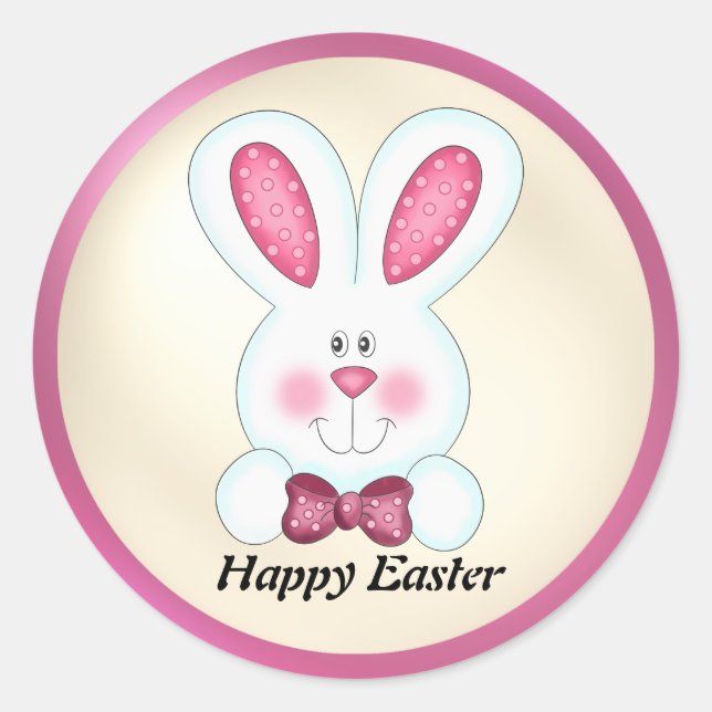 Pegatina Conejo de Pascua (Anverso)