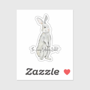 Pegatina Conejo de terciopelo divertido