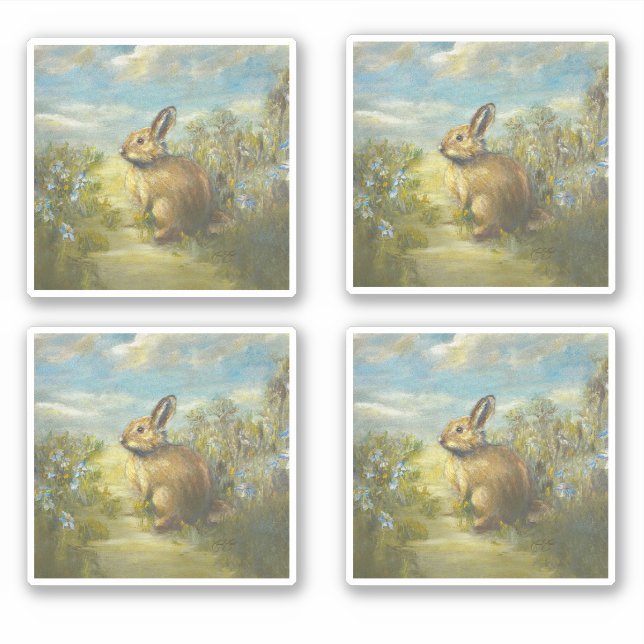 Pegatina Conejo Lane (Anverso)