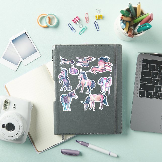 Pegatina Confetti Galaxy Fantasy Unicornios (Funda para iPad)