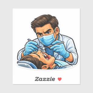 Pegatina confía en mí soy dentista