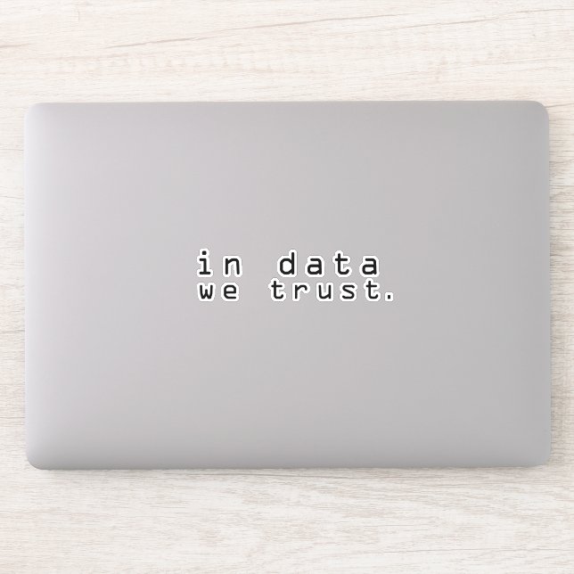 Pegatina Confiamos en los datos (Ordenador)