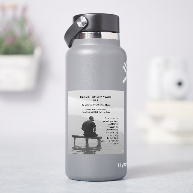 Pegatina Confianza en el Señor Confortando el levantamiento (hidrofrasco)