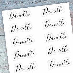 Pegatina Conjunto de 10 - Elegante firma con nombre Daniell