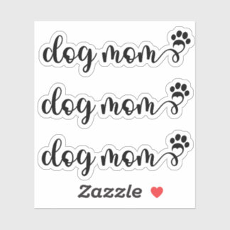 Pegatina Conjunto de 3 Dog Mom